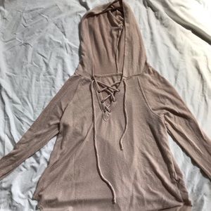 Cute pullover hooded top